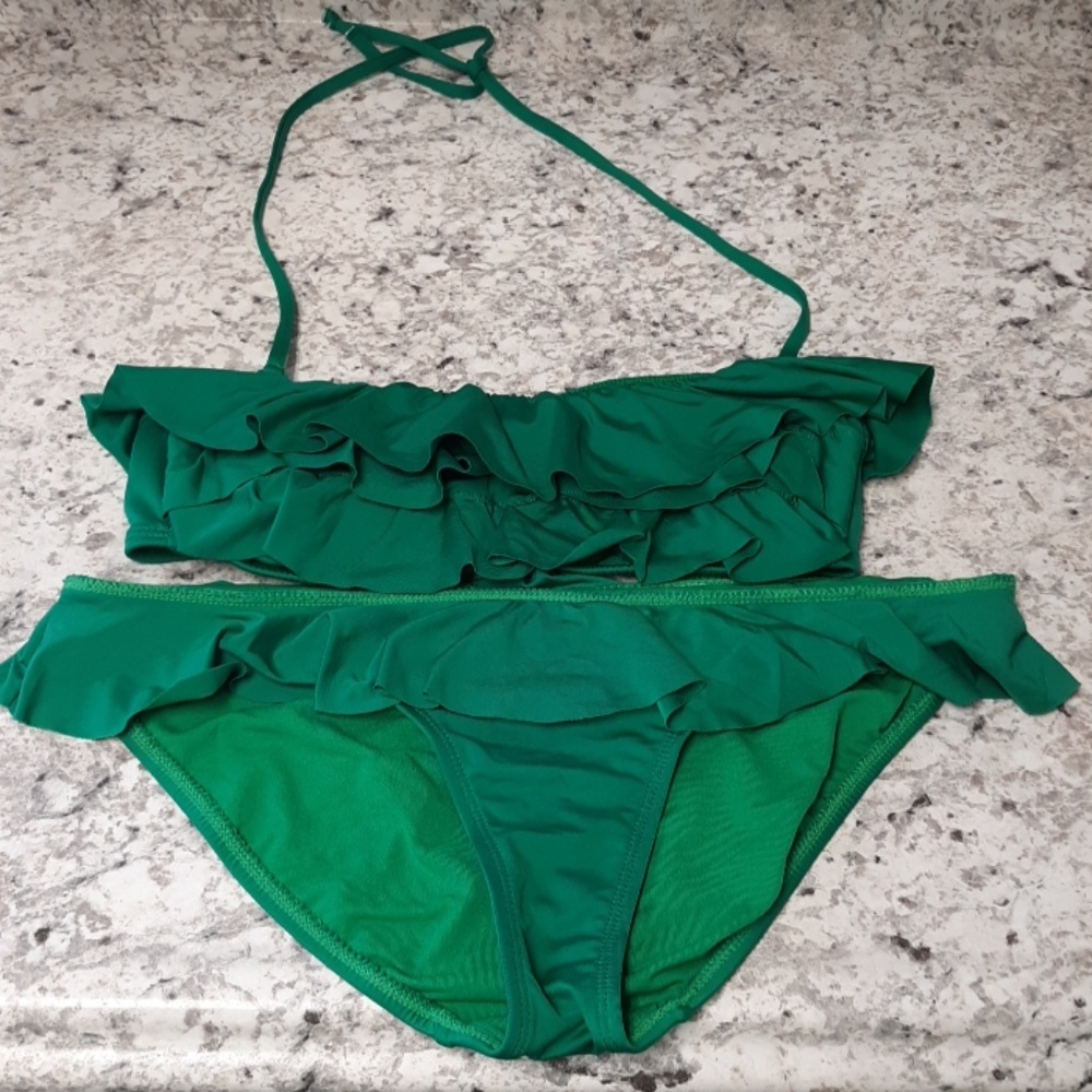 Green Old Navy 2pc Swimsuit.